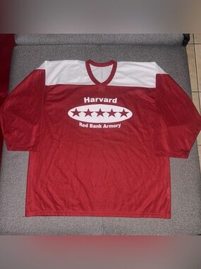 Rare 90s Harvard University Red & White CCM Hockey Jersey